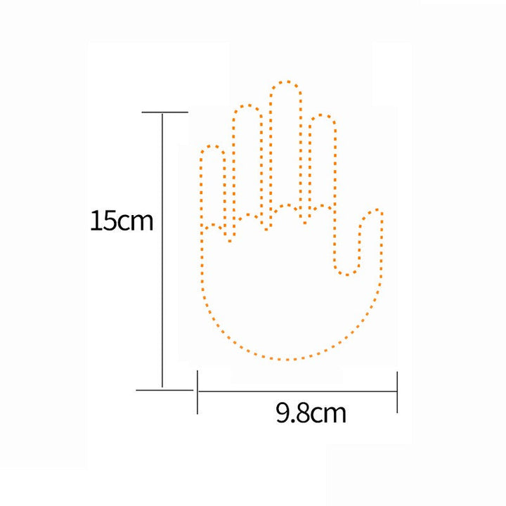 LED Middle Finger Light — Hilarious Rear Window Car Gesture