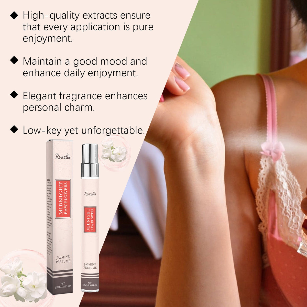 Jasmine Perfume Spray for Light Everyday Freshness