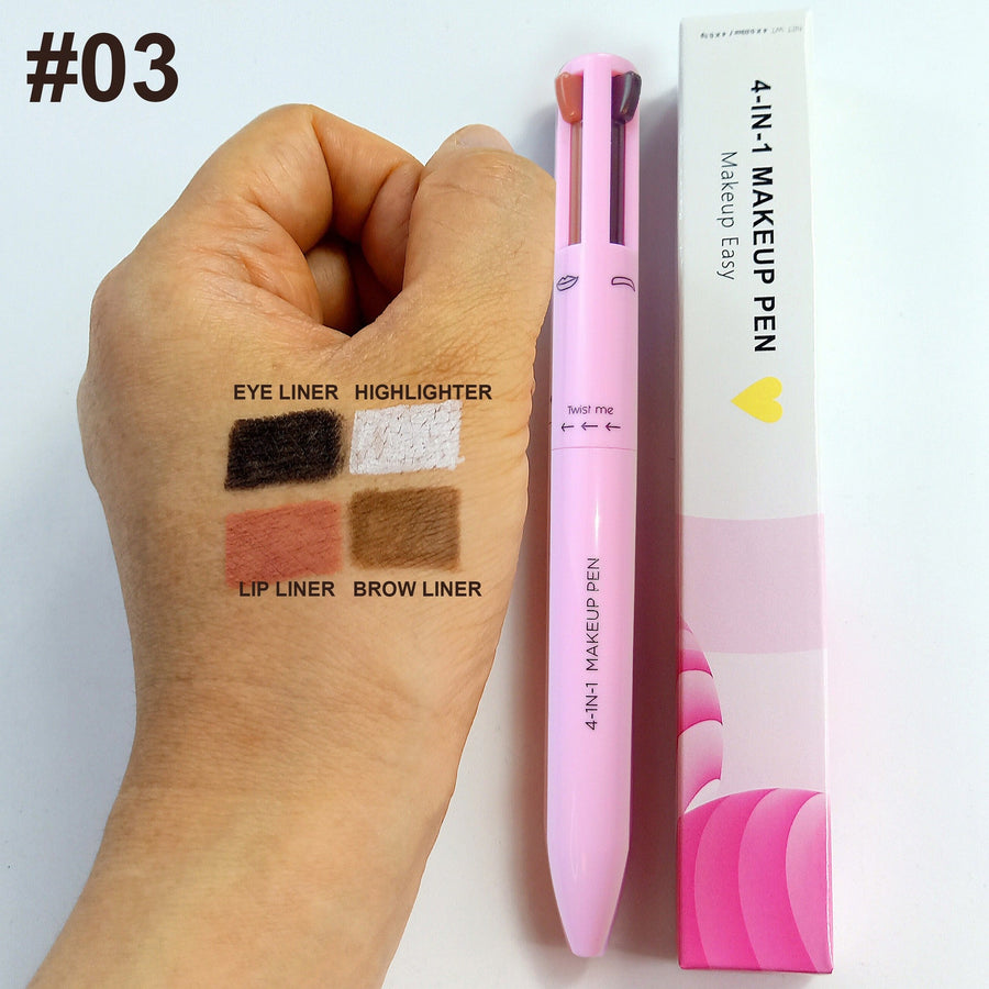 4-in-1 Makeup Pen for Brows, Eyes, Lips & Highlight