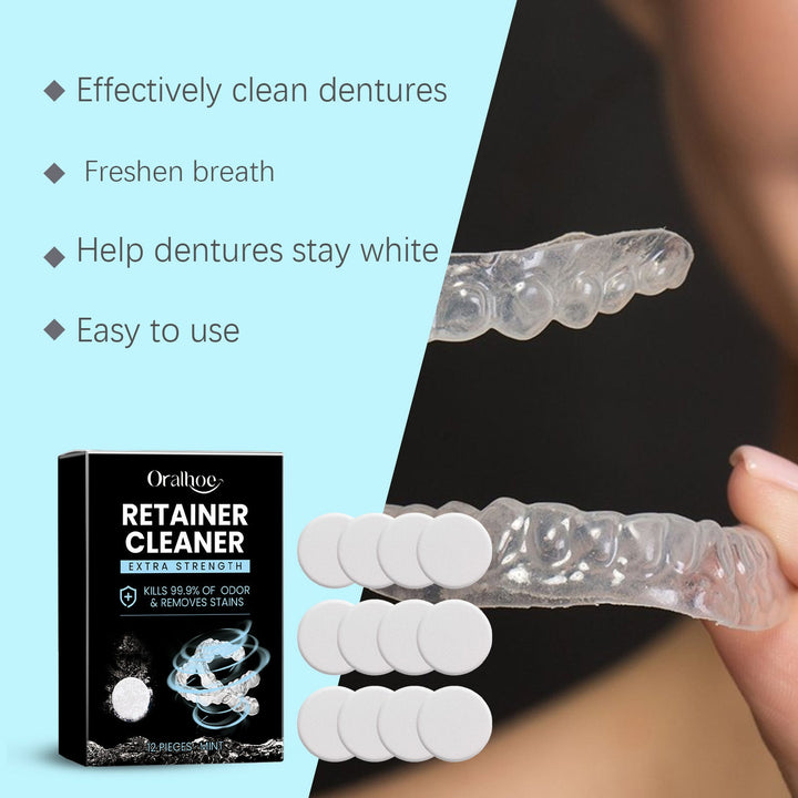 Retainer and Denture Cleaner — Kills 99.9% Odor & Stains