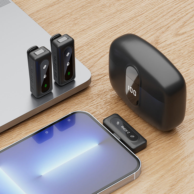 Wireless Lavalier Mic System — Pro Audio with Intelligent