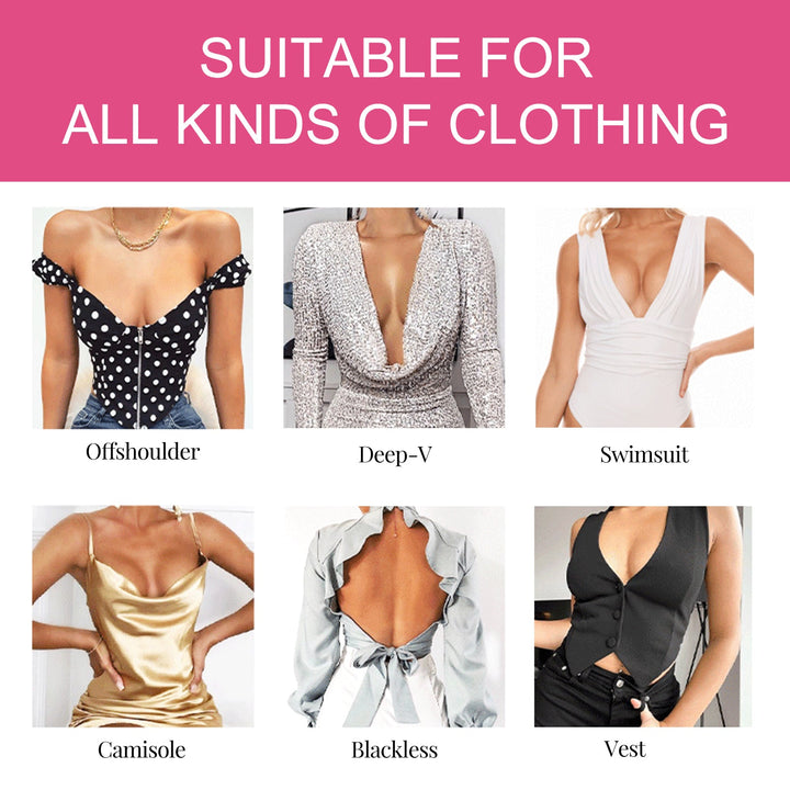 Boob Tape for Backless & Low-Cut Outfits, Waterproof Lift