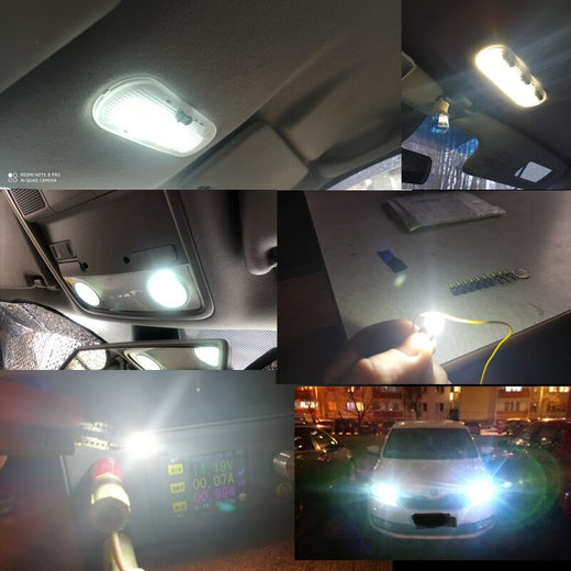 10x T10 LED W5W 194 Car Lights for Honda — 6000K Xenon
