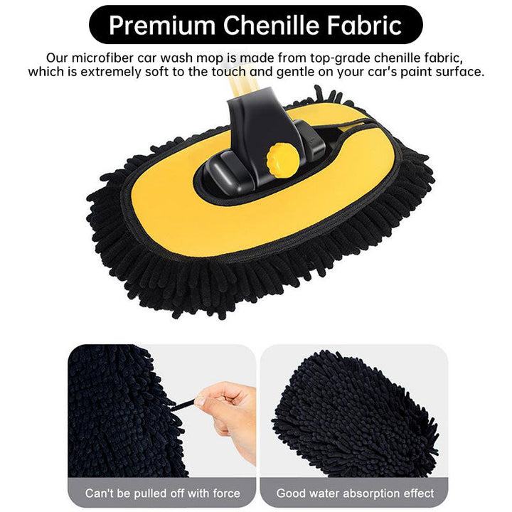 Chenille Mop Head Refill 27cm - Scratch-Free Car & Floor
