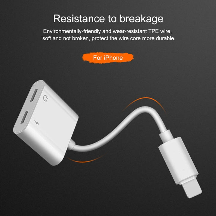 iPhone Lightning Splitter: Charge & Listen at Once