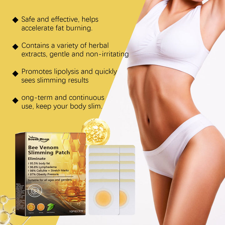 Bee Venom Body Slimming Patches - 10-Pack Contouring Aid