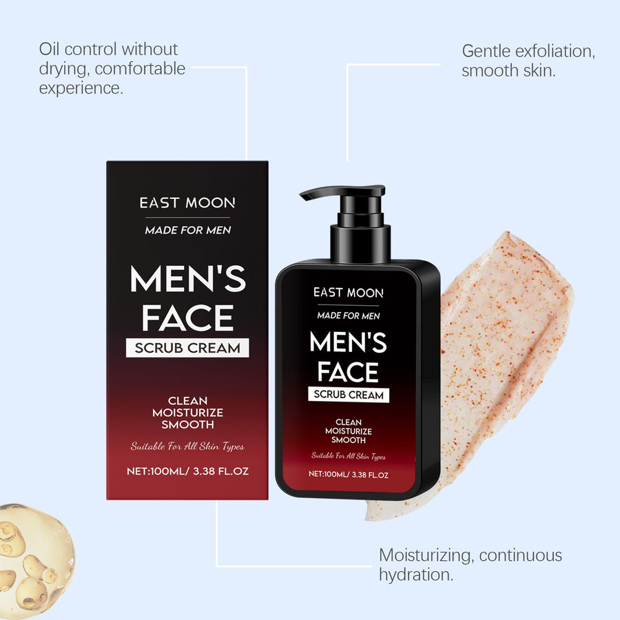 Men's Facial Scrub for Oil Control & Smooth Skin
