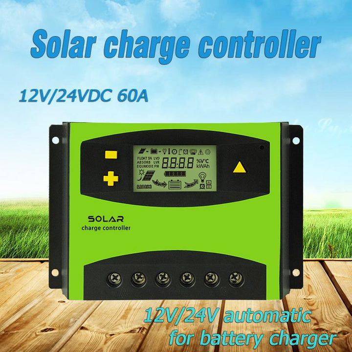 Solar Charge Controller 30-60A with LCD & Dual USB