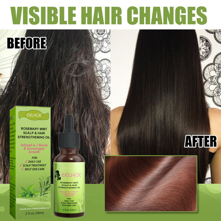 Rosemary Mint Hair Oil for Scalp and Split End Care