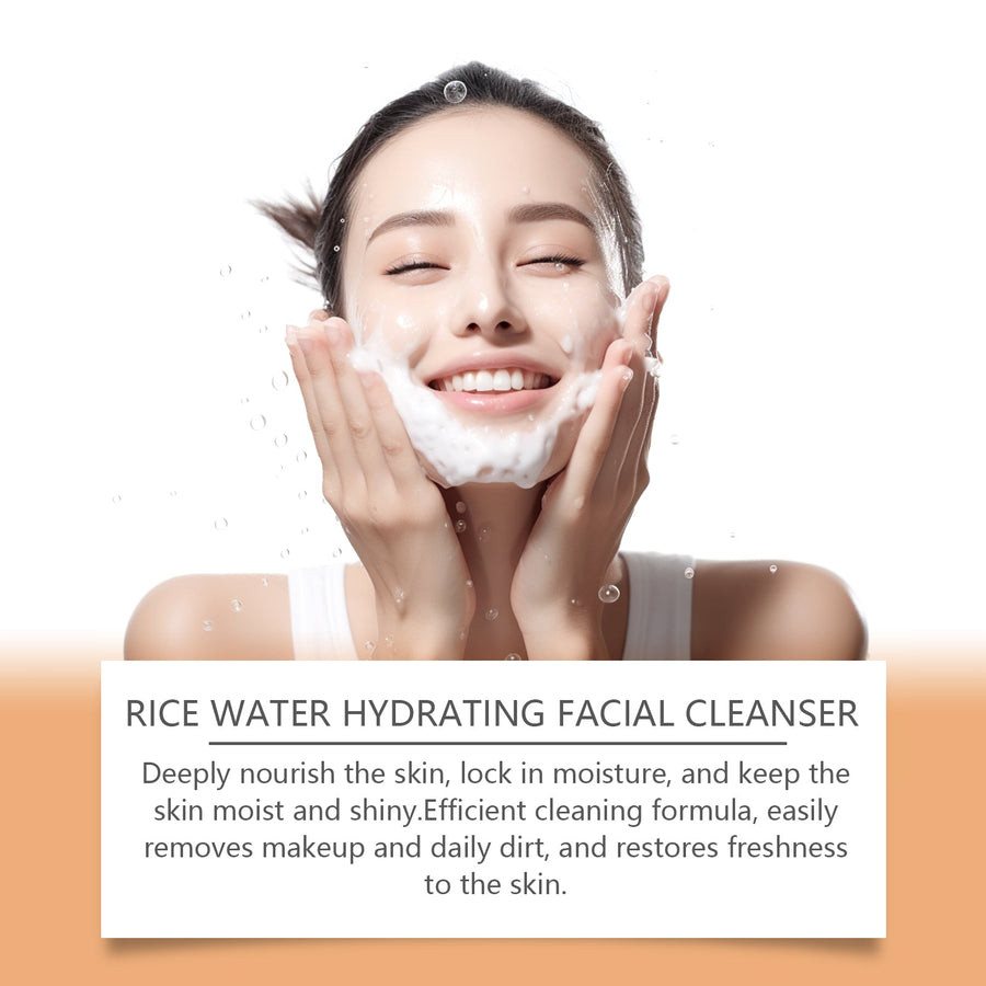 Rice Water Facial Cleanser With Niacinamide Hydration
