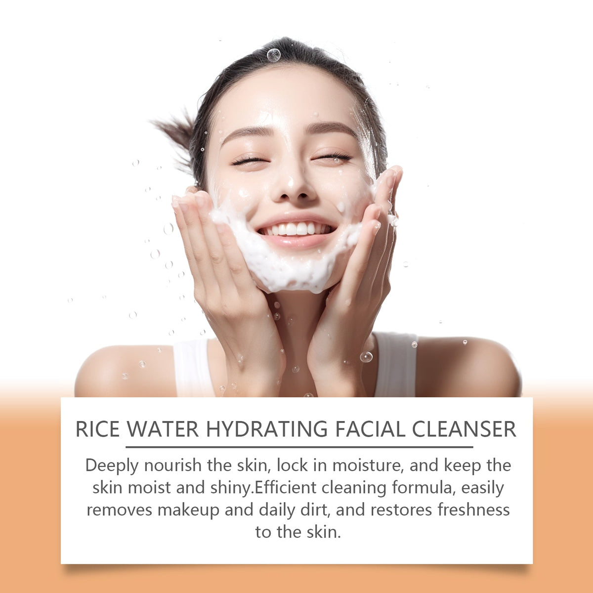 Rice Water Facial Cleanser With Niacinamide Hydration