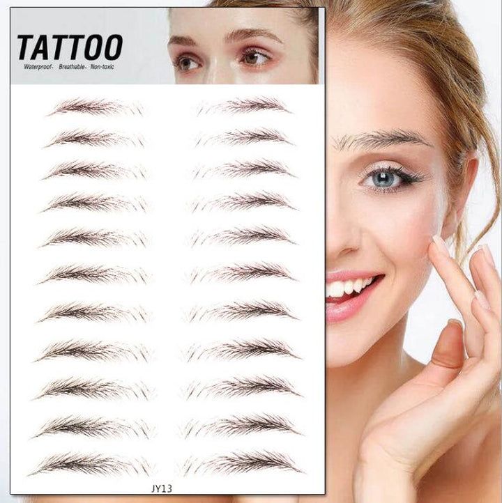 Waterproof Eyebrow Stickers for Fuller-Looking Brows