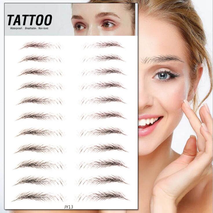 Waterproof Eyebrow Stickers for Fuller-Looking Brows