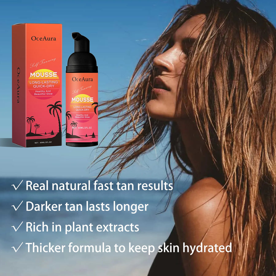 Self Tanning Mousse - Hydrating Deep Bronze Body Glow