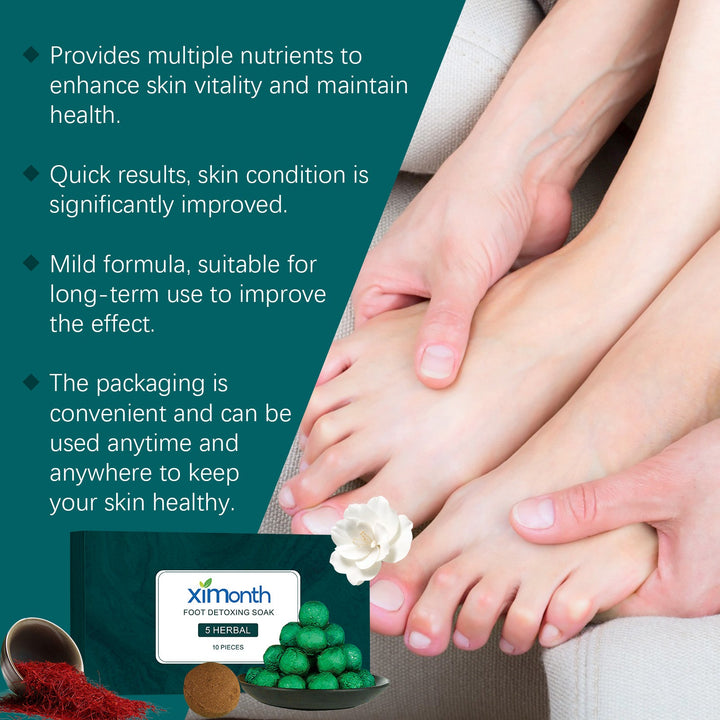 Herbal Foot Bath Balls - 5-Herb Soak for Tired, Dry Feet