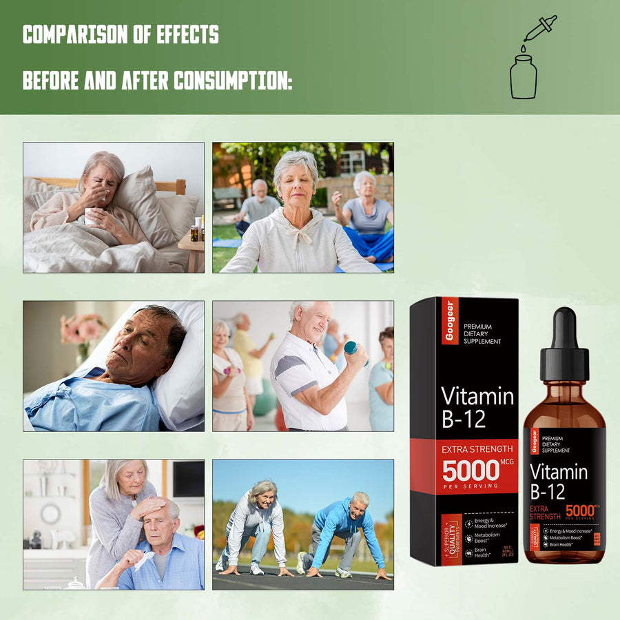 Vitamin B‑12 Liquid Supplement — Extra Strength 5000 MCG