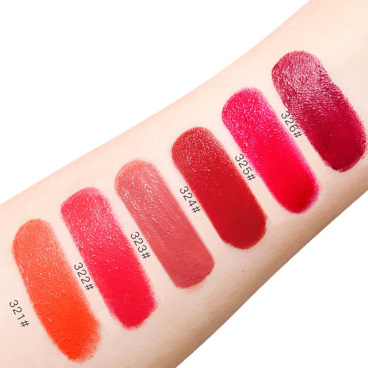 Velvet Matte Lipstick – Luxury Red, Pink & Berry Shades