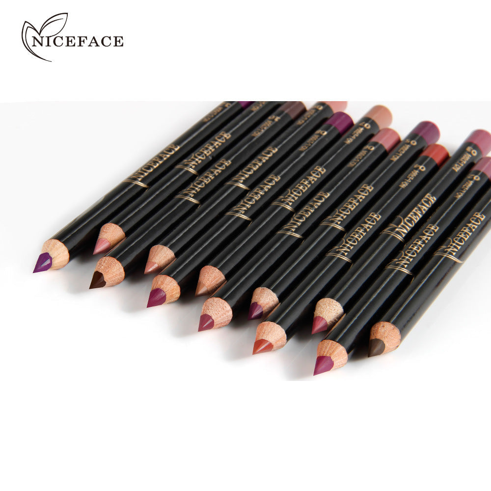 Nude Lip Liner Set – 12 Shades for Precise Definition