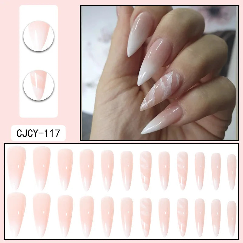 24-Piece Stiletto Press-On Nails — Salon-Perfect Look