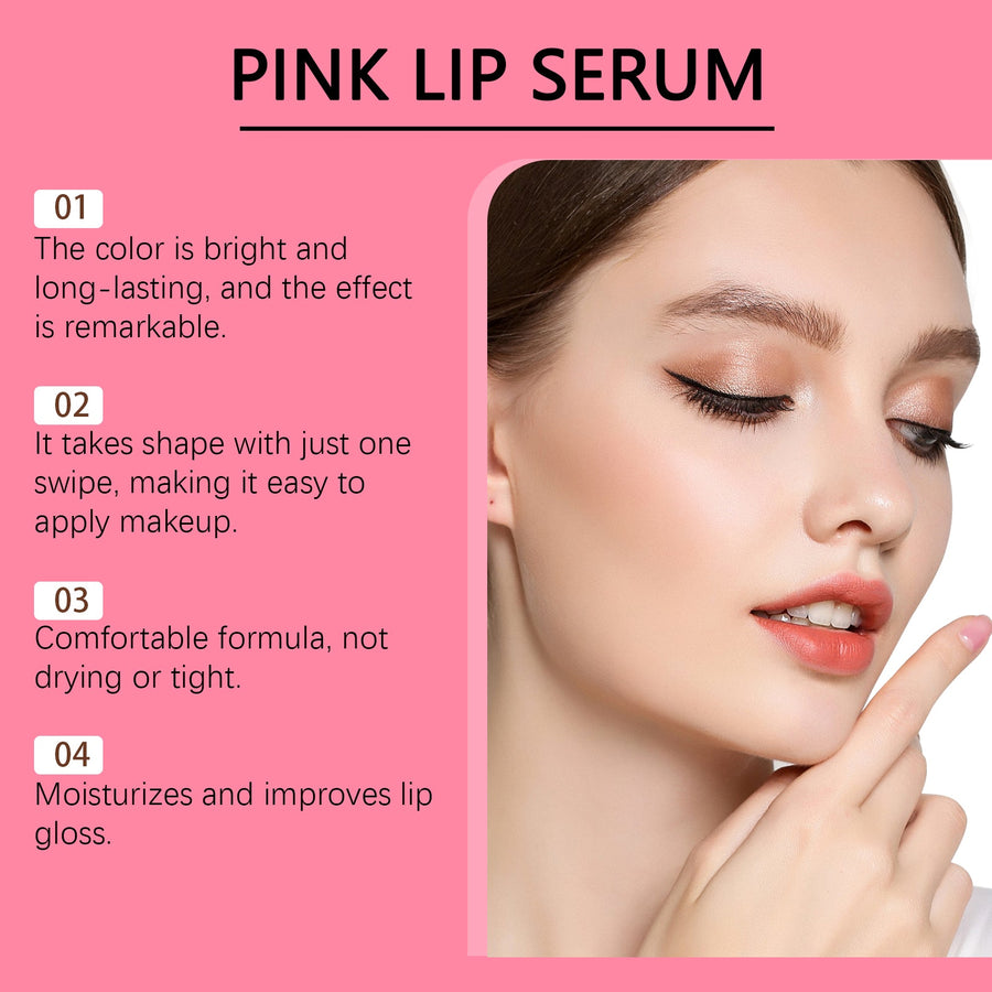 Pink Lip Oil Gloss for Moisturized, Glossy-Looking Lips