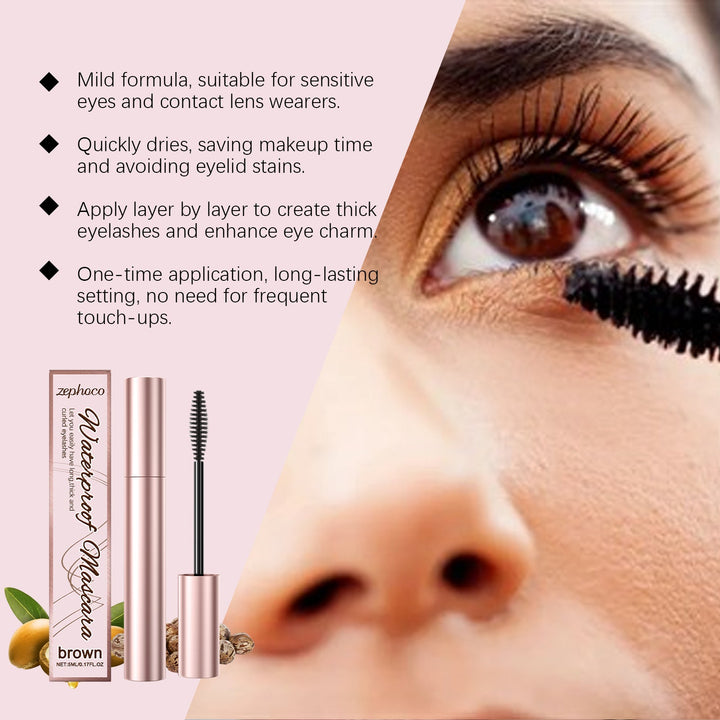 Brown Curl Mascara for Waterproof Natural Lash Definition