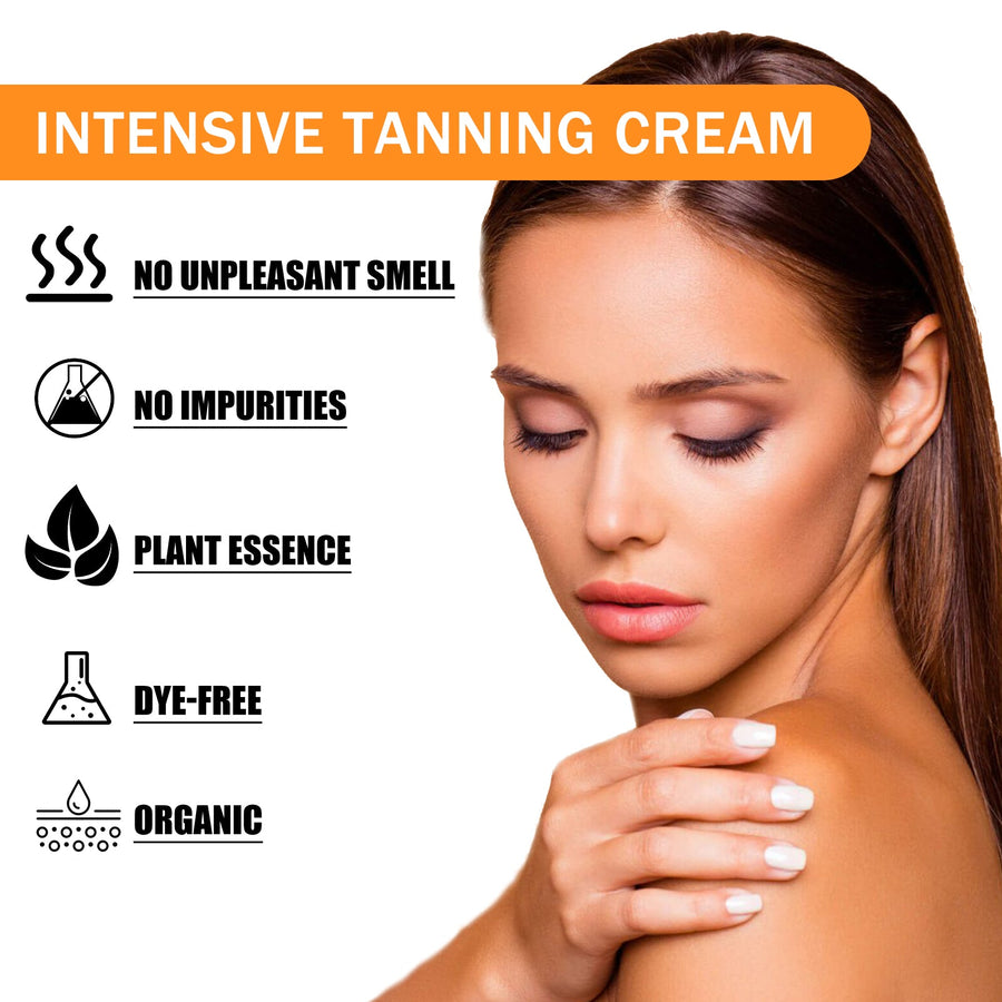 Self-Tanning Cream for Natural Wheat Tan Without Smell