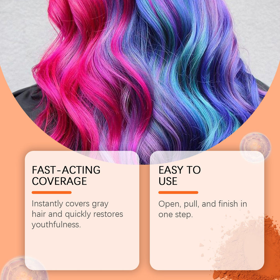 Green Hair Dye Powder for Instant, Washable Party Color