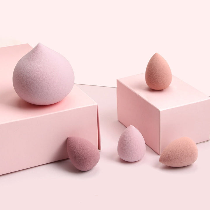 Makeup Sponge Set — Flawless Blending in 5 Sizes, 3 Colors