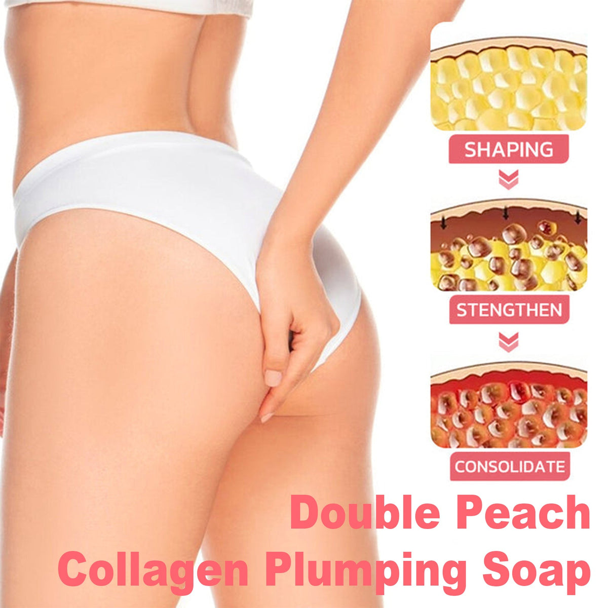 Peach Firming Chest Soap for Bust Skin Elasticity