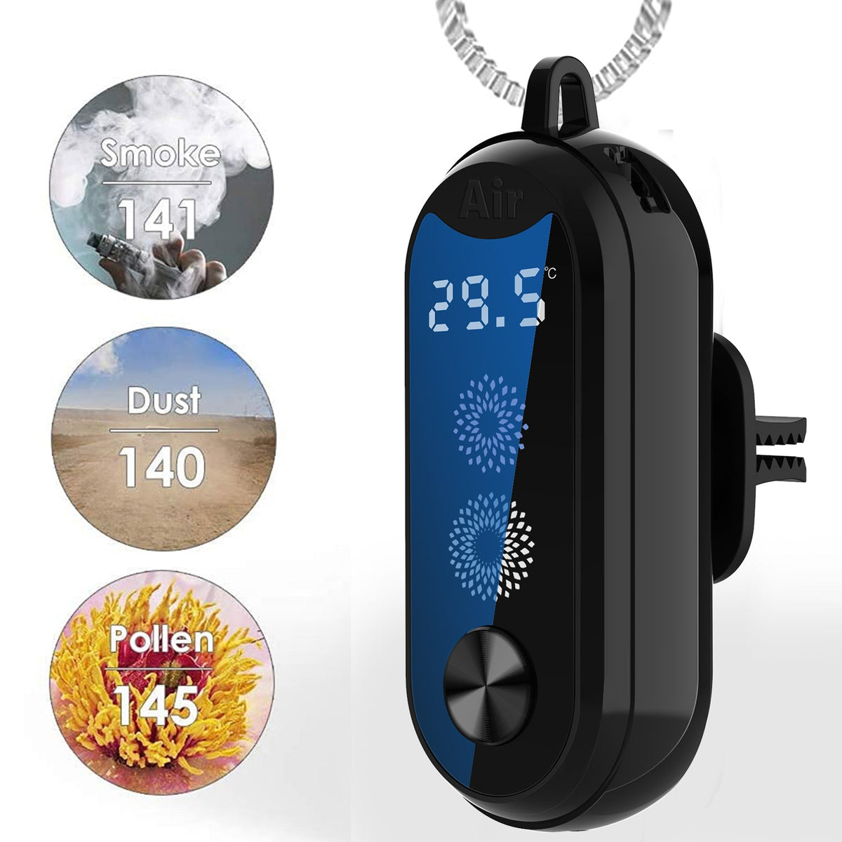 Portable Air Purifier Necklace — Breathe Cleaner on the Move