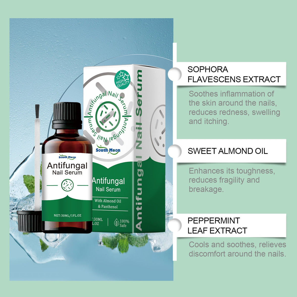 Antifungal Nail Serum for Discolored, Thick Toenails