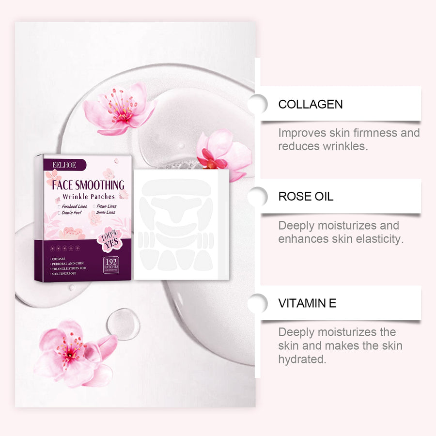 Collagen Wrinkle Patches Set of 192 for Face Lines