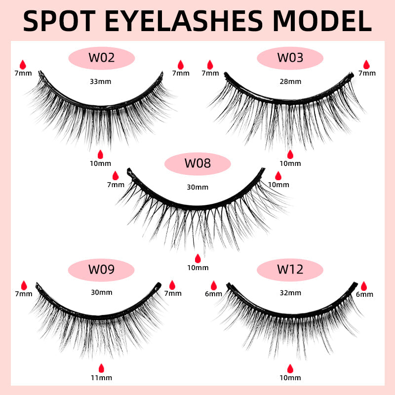 Self-Adhesive False Eyelashes for Natural Definition