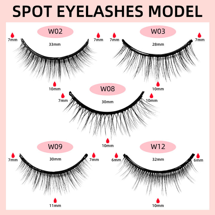 Self-Adhesive False Eyelashes for Natural Definition