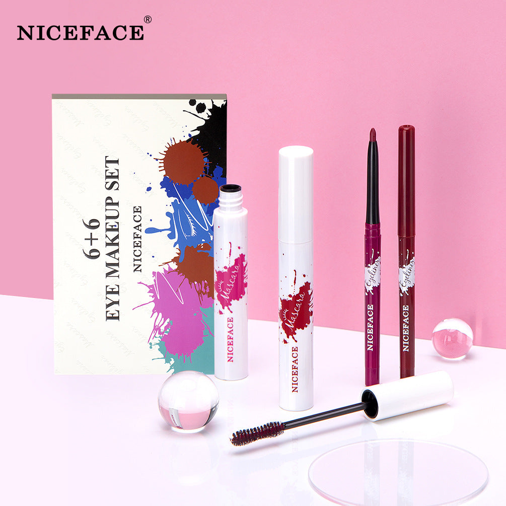 Colorful Waterproof Eyeliner & Curling Mascara Set