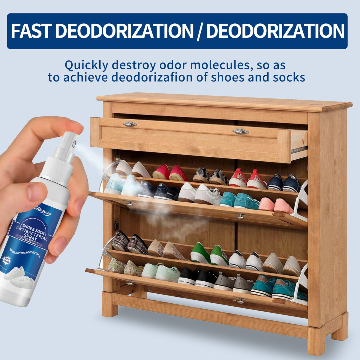 Antibacterial Shoe Spray — South Moon Odor Eliminator