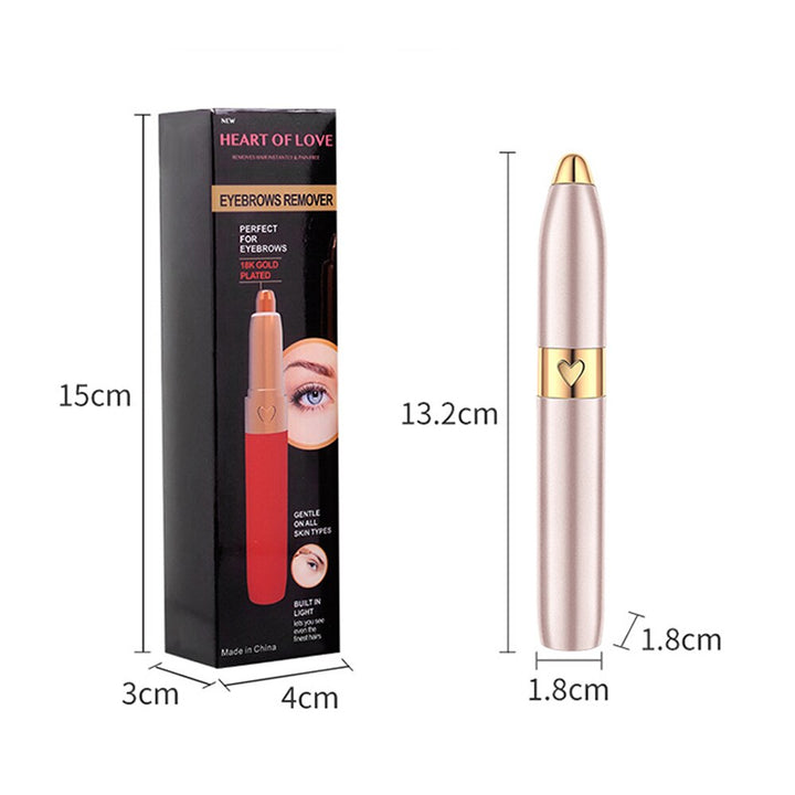 Electric Eyebrow Trimmer — 18K Gold-Plated Precision