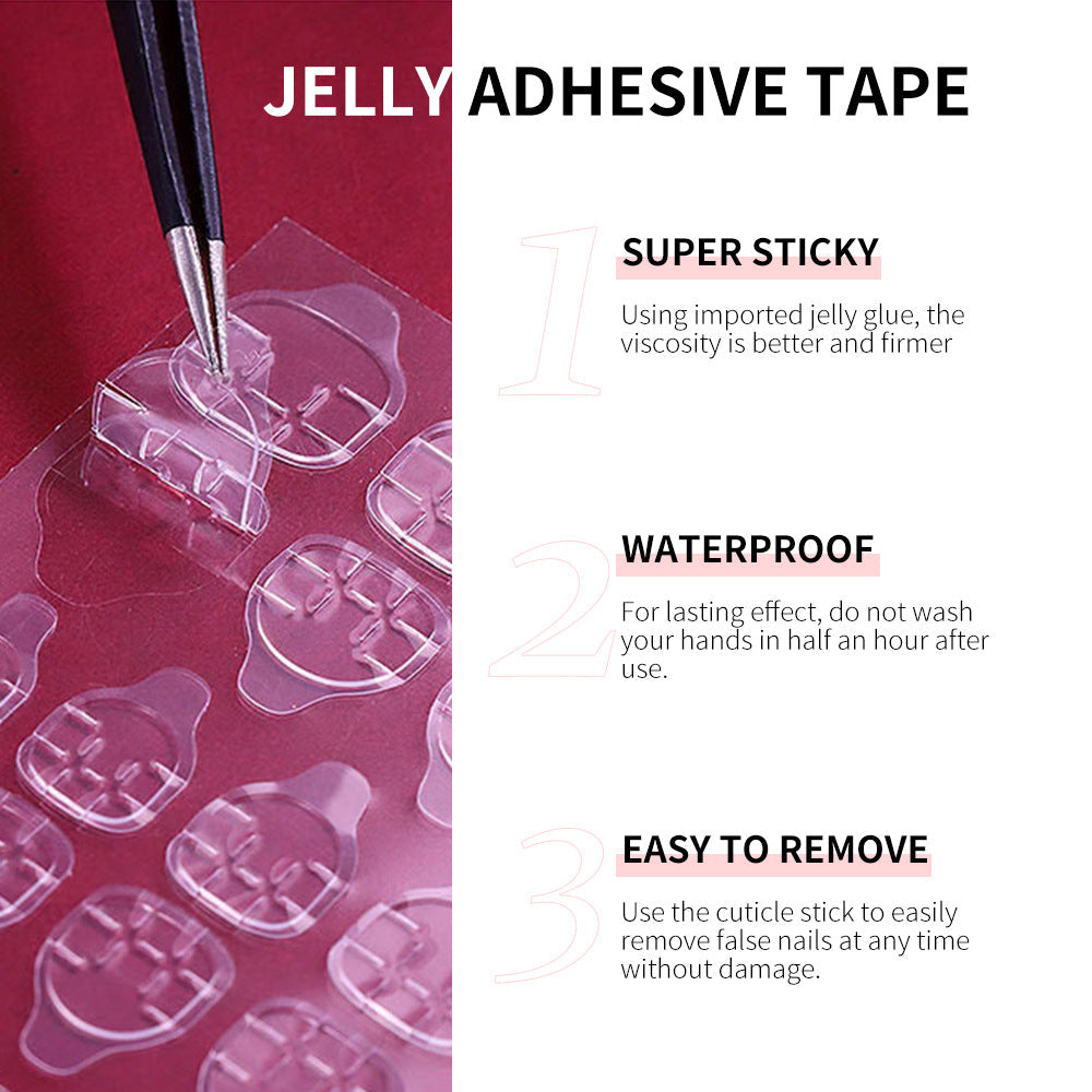 Press-On Nail Adhesive Tabs for Waterproof, Easy Wear