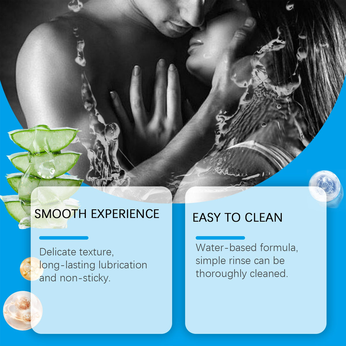 Oceaura Water-Based Lubricant Gel for Smooth Intimacy
