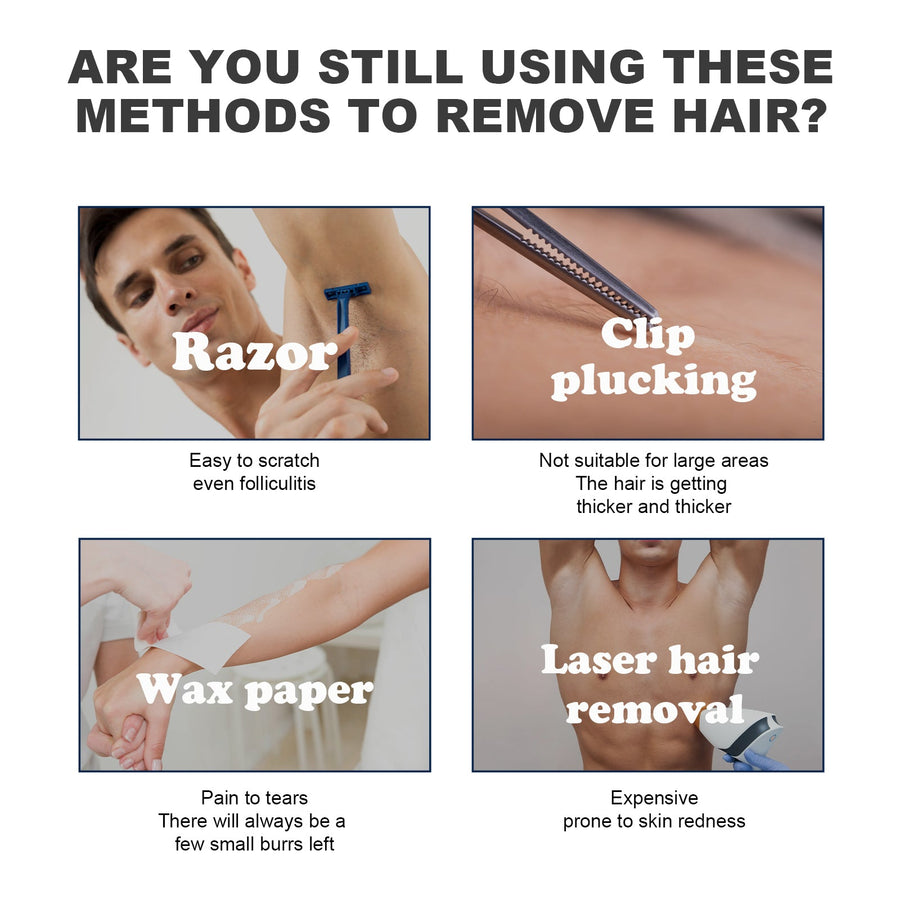 Men's Hair Removal Cream for Underarm, Arm & Leg Hair