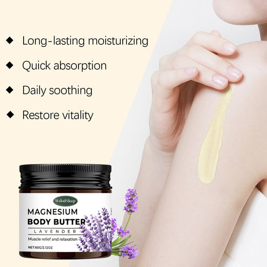 Lavender Magnesium Body Cream for Muscle Relief & Sleep
