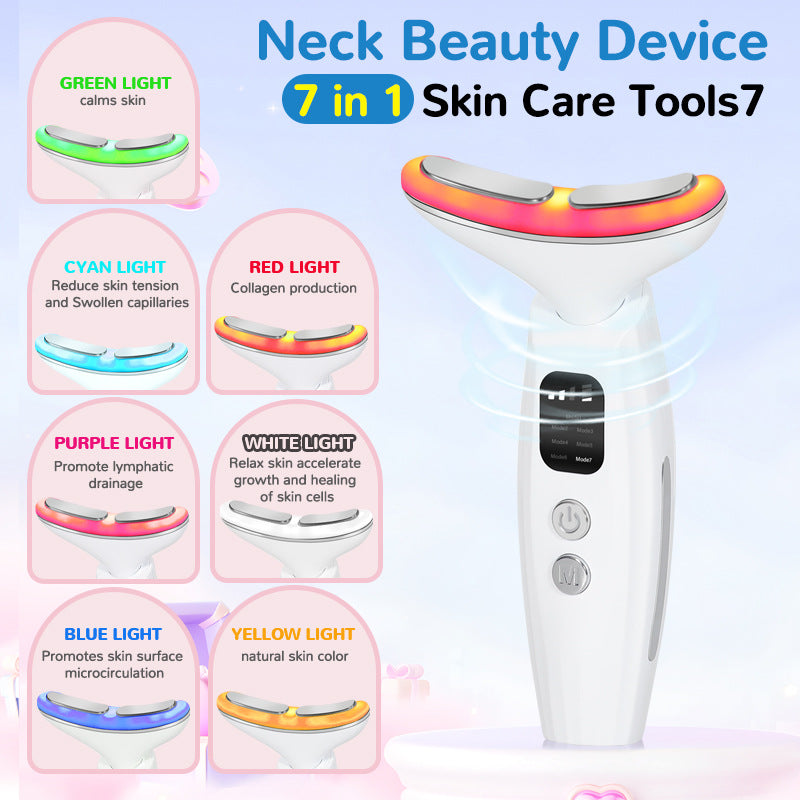 7-Color LED Neck Massager for Brighter-Looking Skin