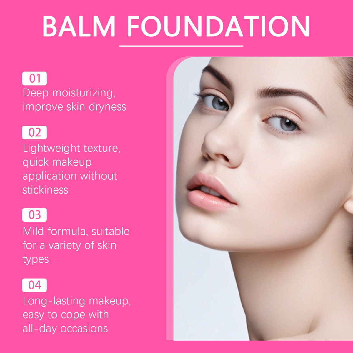 Moisturizing Balm Foundation for Lightweight Coverage