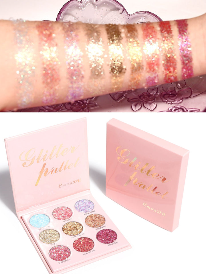 Glitter Eyeshadow Palette for Vivid Festival Looks