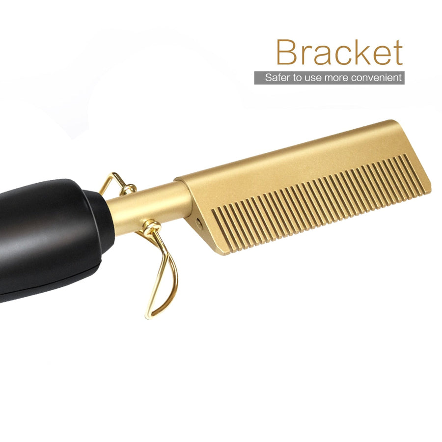 Electric Hair Straightening Comb for Smooth, Frizz-Free Hair