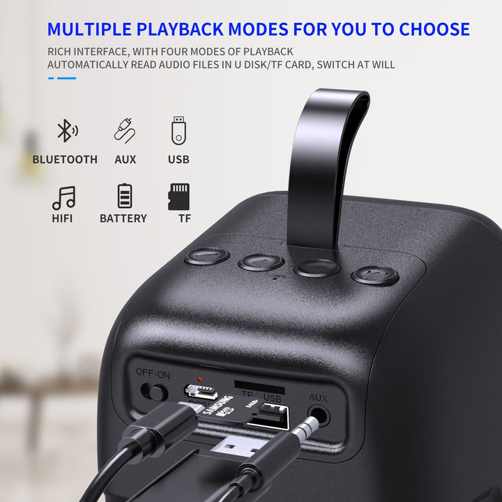 HiFi Bluetooth 5.0 Speaker — 2000mAh Battery, 4 Playback Modes