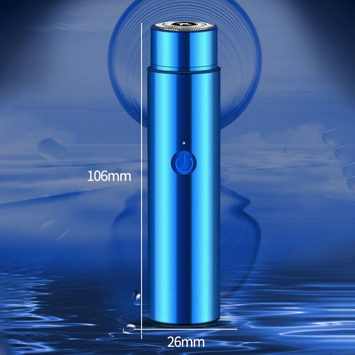 Compact Electric Shaver — 360° Turbine Blade for a Flawless
