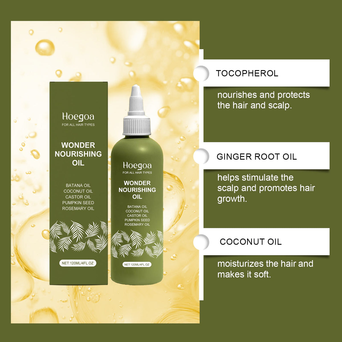 Hair Oil for Dry Hair, Scalp Care, Softness & Shine