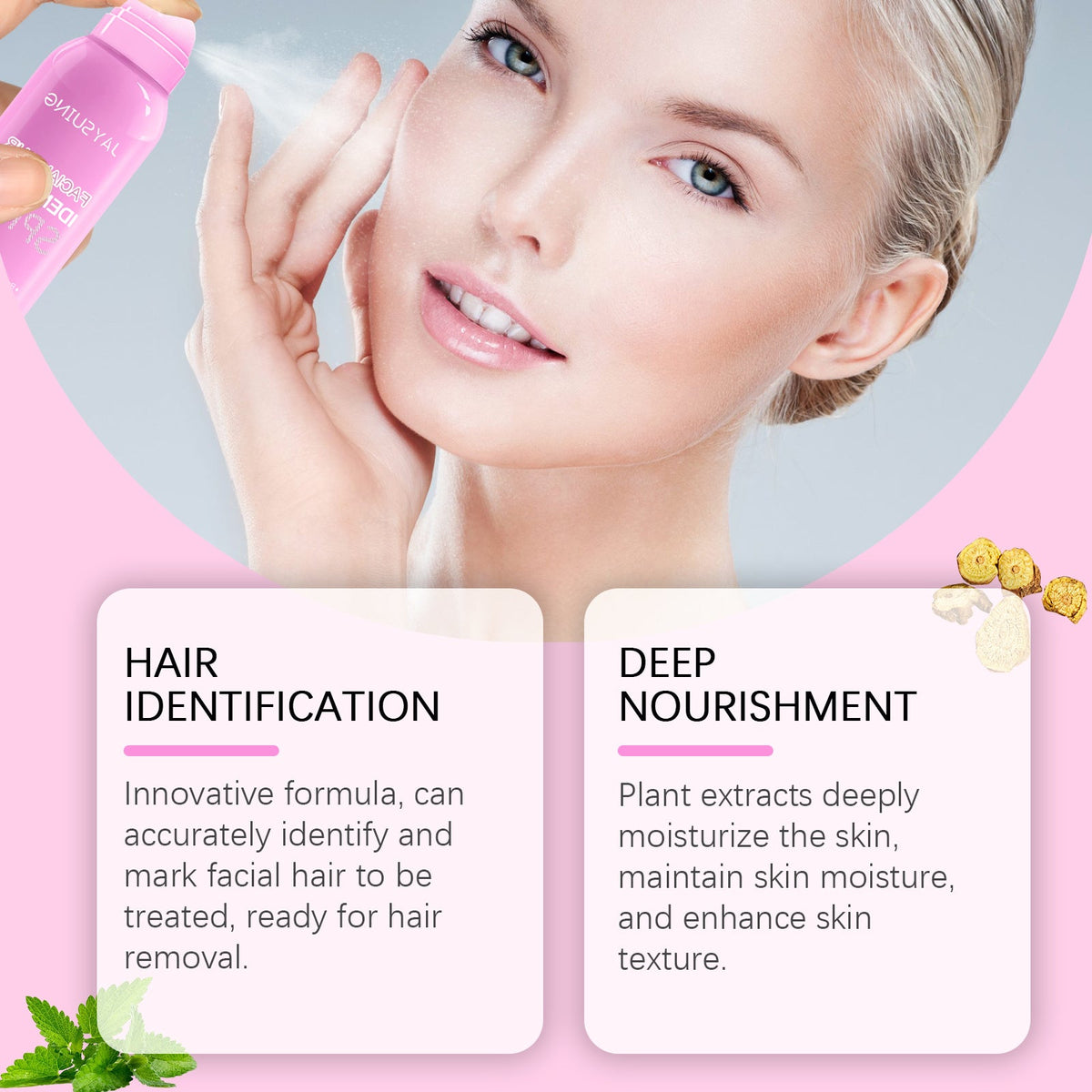 Facial Hair Recognition Spray for Smooth Effortless Shaving