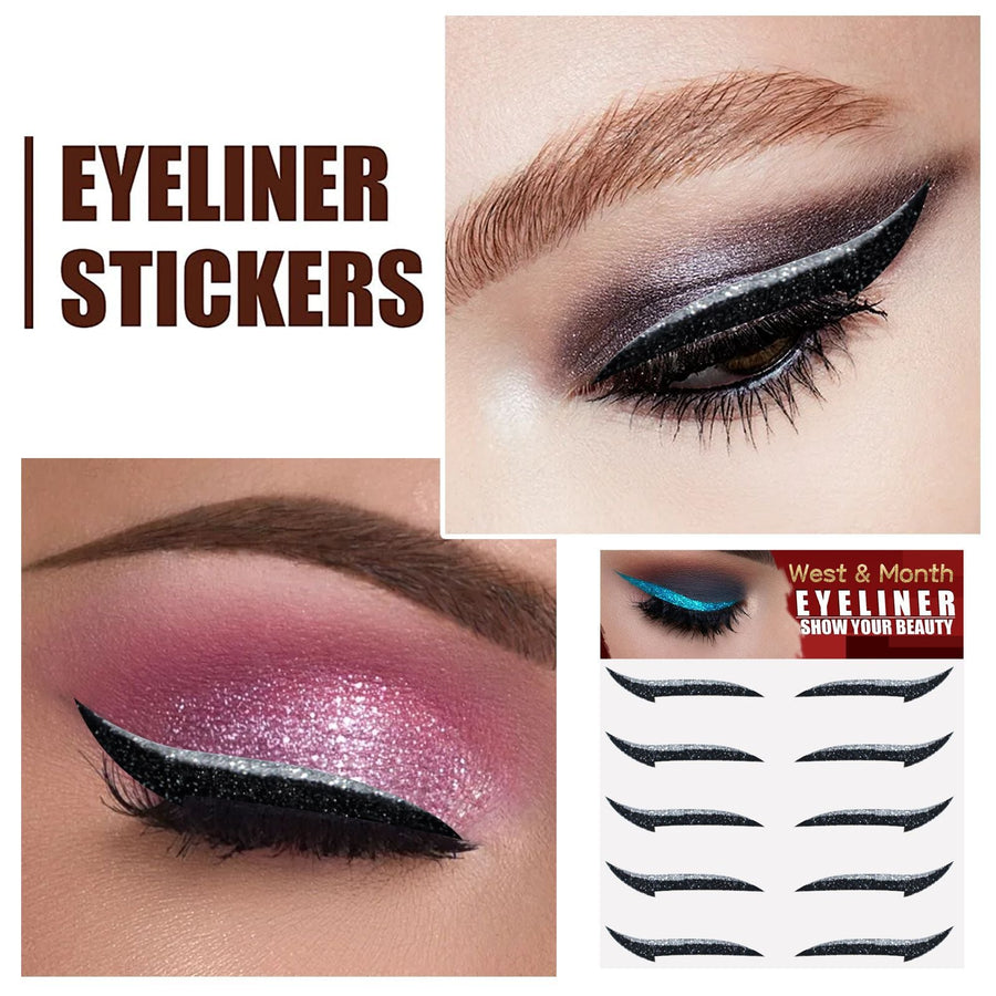Reusable Eyeliner Stickers for Dramatic Stage Makeup